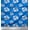 Medium Blue, variant on Soimoi Blue Silk Fabric Artistic Flower & Geometric Fabric Prints By Yard 42 Inch Wide