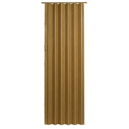Homestyle Plaza Vinyl Accordion Door 48 X 96 Oak Walmart Com