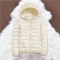 thumbnail image 5 of EnJoCho Girls Quilted Puffer Jacket Lightweight Packable Down Alternative Hooded Coat Cozy Winter Outerwear Fall Jacket for Kids, 5 of 6