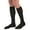 Black, variant on duomed Relax 20-30 mmHg Cushioned Closed Toe Compression Socks, White, Medium