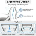 thumbnail image 4 of UTAH-Office Chair Ergonomic Desk Chair with Adjustable Lumbar Support and Height, Swivel Breathable Desk Mesh Computer Chair with Flip up Armrests for Conference Room（Gray）, 4 of 4