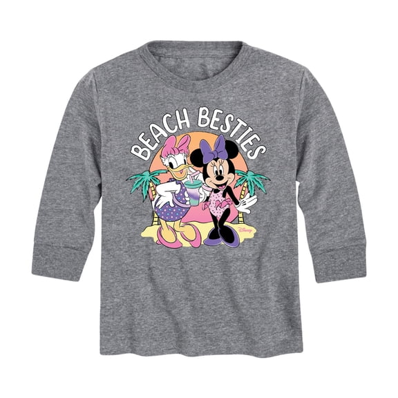Mickey & Friends - Beach Besties - Toddler And Youth Long Sleeve Graphic T-Shirt