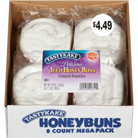 Tastykake® Iced Honey Buns 8-2.5 oz. Packs