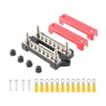 thumbnail image 1 of Bloque de distribución de energía Zulema de 6 vías 150 A con cubierta para solar de automóvil RV Tapa roja, 1 of 8