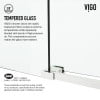 thumbnail image 2 of VIGO Elan Cass Aerodynamic 56 to 60 in. W x 66 in. H Sliding Frameless Tub Door in Stainless Steel with 3/8 in. Clear Glass, 2 of 13