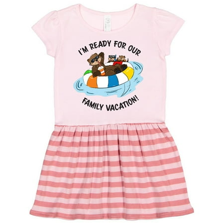 

Inktastic I m Ready For Our Family Vacation Otter Gift Toddler Girl Dress