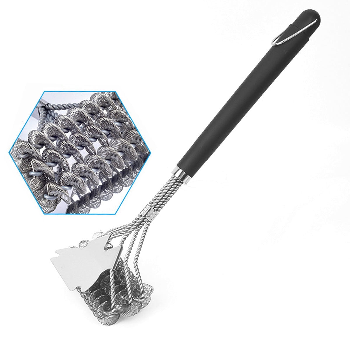 17'' Stainless Steel Bristle Free Grill Brush Scraper Tool For Cleaning BBQ 
