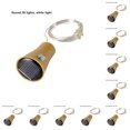 thumbnail image 1 of Yuarrent Luces de botella de vino Lámpara de cadena Lámparas Decoración para vacaciones Fiesta de Navidad Decoración de boda Luz blanca redonda 20LED Luz blanca Ronda 20LED 10piezas Yuarrent CBP039644, 1 of 6