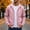 Pink, variant on Mens Waffle Knit Hoodie Jacket Men Short Full Zip Outer Coat, Front Kangaroo Pocket Drawstring Hood for Casual Lounging Daily Walks Khaki XL