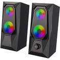 thumbnail image 1 of Computer Speakers,Rgb Color Led Light-Emitting Speakers, Stereo Subwoofer Computer Speakers, Usb2.0 Channel Pc Speakers, 1 of 7