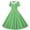 Green, variant on Elvqul Womens Short Sleeve Sundresses V Neck Summer Midi Dresses Pullover Pleated Knee Length Vacation Casual Dresses for Women