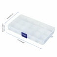 thumbnail image 2 of Clear Jewelry Box 6-Pack Plastic Bead Storage Container Craft Earrings Organizer, 2 of 5
