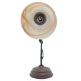 thumbnail image 2 of Lampara De Mesa, Luz Ideal Vintage Pantallas De Cristal Tabaco, 2 of 5