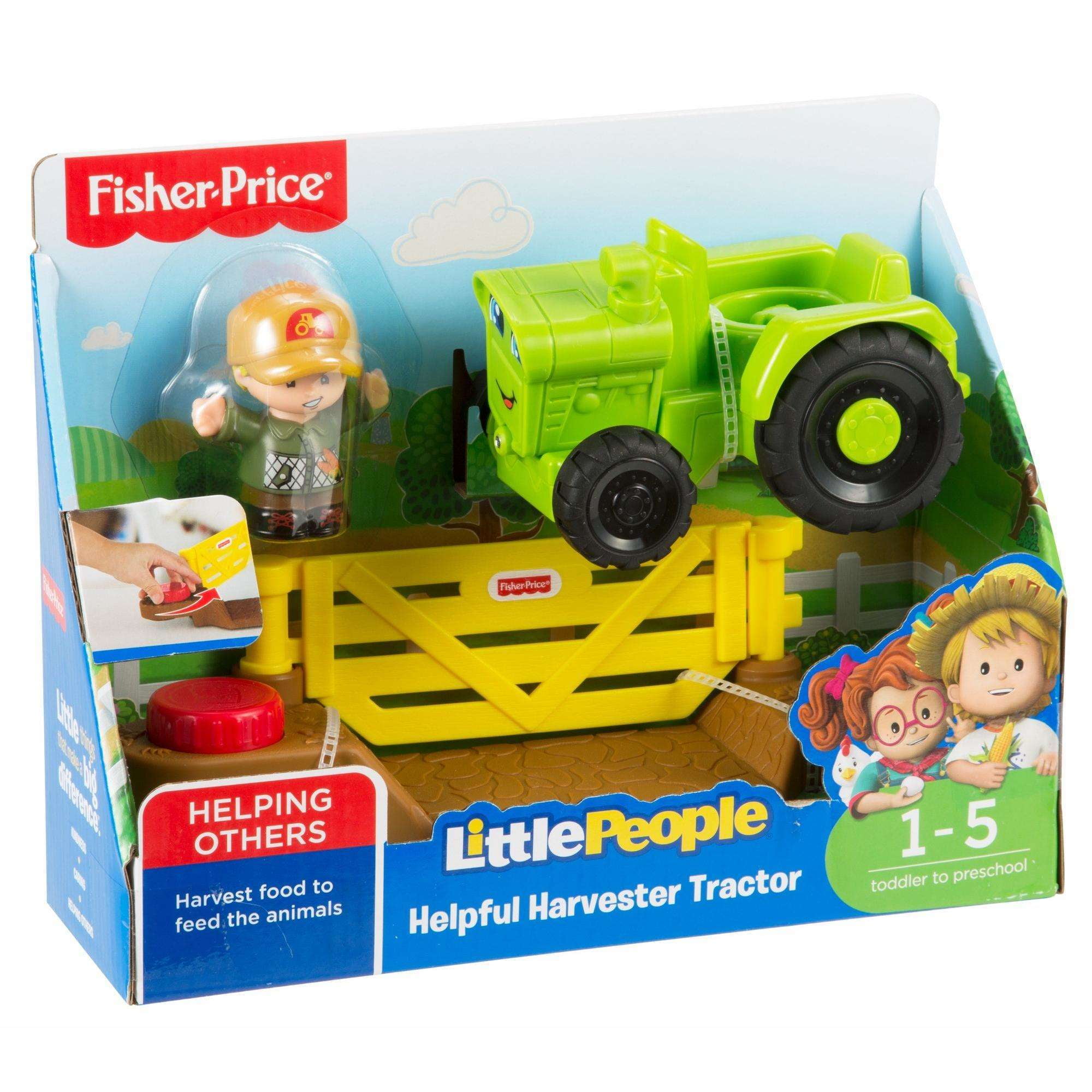 fisher price tractor and animals