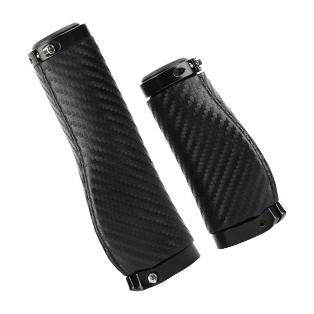 2 empuñaduras de manillar de de plástico PU antideslizantes agarre bloqueo en empuñaduras de barra ergonómicas para piezas de , Corto Negro Largo Corto Negro Sunnimix Puños de manillar de bicicleta