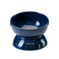 thumbnail image 1 of Cat Ceramic Bowl Starry Sky Series 15 Degree Tilted Neck Protective Large Capacity Feeding Bowl Pet Supplies He Qiyong unisex, 1 of 2