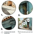 thumbnail image 3 of Designart "The Blue House Cuban Architecture II" Architecture Floater Framed Wall Decor, 3 of 7