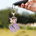 thumbnail image 3 of weibbin Fashion 26-letter Key Chain - Alphabet Initial Letter Keychain Tassel Butterfly Pendant Heart shape Key Ring for Purse Handbags Women Girl, 3 of 5