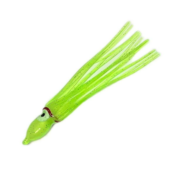 4.5" Squid Skirts - Chartreuse #9-40 Pieces