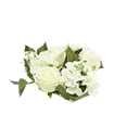 thumbnail image 2 of Mecorevxz Valentines Day 20cm Silk Rose Wreath Party Gathering Wedding Candlestick and Candle Decor Valentines Ambiance Enhancer(Beige), 2 of 7