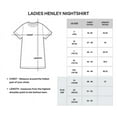 thumbnail image 6 of 3 Pack: Womens Short Sleeve Full Button-Down Henley Nightshirt Nightgown Sleep Dress (Available In Plus Size), 6 of 6