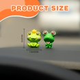 thumbnail image 3 of Rislobx Ranas Decoración Del Tablero Del Coche Adorno Del Espejo Retrovisor 6 Piezas Decoración Divertida Del Tablero Accesorios Lindos Del Coche, 3 of 5