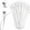 White, variant on Heavy Duty Zip Ties with Screw Mount Hole, 200 Count Self-Locking Cable Ties, 8in Flexible Nylon Wire Fasteners for Cable Organizing & Securing, White