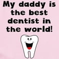 thumbnail image 2 of CafePress - My Daddy Is The Best Dentist In The World Body Sui - Baby Light Bodysuit, Size Newborn - 24 Months, 2 of 4