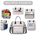 thumbnail image 2 of Pioneer Flower Floral Print Pattern Womens Lunch Box for Work,Insulated Large Lunch Bag,Leakproof Adult Lunch Bag for Work,Beach,Travel,Picnic,Camping, 2 of 6