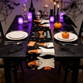 thumbnail image 6 of Yeciiwht Halloween Table Runner 13x72 in, Pumpkin Ghost Table-Runners Linen Breathable Fabric Table Runners for Fall Party Dining Table Holiday Decor, 6 of 6