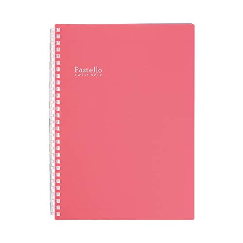 Lichtrab Open Ring Notebook Twist Notebook Semi-B5S Pastello 29 hole Rouge N1908-2