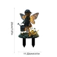thumbnail image 3 of Tuvgenk Whimsical Fairy Acrylic Ground Plug Vivid Printed Ornament Weather Resistant Sturdy Decor For Lawn Patio Balcony Holiday Outdoor Scene Decoration, 3 of 6