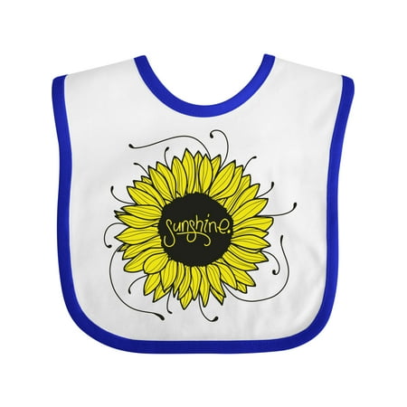 

Inktastic Sunshine Featuring a Yellow Sunflower Gift Baby Boy or Baby Girl Bib