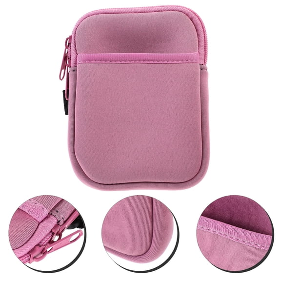 CIMAXIC Pink Neoprene Storage Pouch for Cup with Adjustable Strap 1Pack 5.50x4.32x0.39in