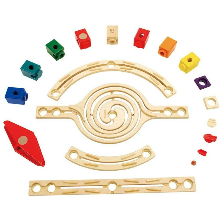 Hape Kids Wooden Loop de Loop Marble Highway Spiral Run 129