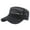 Black, variant on jiaroswwei Peaked Hat Solid Color Breathable Lightweight Hollow Out Flap Top Men Caps Outdoor Hat