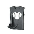 thumbnail image 3 of Nrmvnmi Baseball O-Neck Tank Women Print Baseball Tanks Cute Workout Graphic Casual Summer Sleeveless Vest Top Mothers Day Gifts, 3 of 4