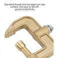 thumbnail image 5 of Welding Ground Clamp, 500A Current G-Type Solid Brass Ground Clamp, 43Mm Jaw Width for Tig Mig Welders, 5 of 8
