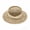 Beige, variant on Unisex Openwork Flat Crown Sun Hat, UPF 50+ Wide Curved Brim Hat With Twisted Fabric Band for Vacation Outfits, European Travel & Garden Outdoor Wear Coffee One Size