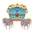 thumbnail image 1 of Imán para nevera Creative 3D con forma de corona de fénix chino de resina, 1 of 2