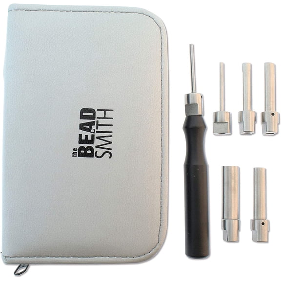 The Beadsmith Mini-MAND Mandrel Kit - Oval, 6 Mandrel Sizes & Handle