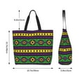 thumbnail image 4 of Wukai Carnival Mardi Gras Print Reusable Grocery Bag Shopping Bags Shopping Handle Bag Suitable for Outdoor Convenient Daily Bag, 4 of 7