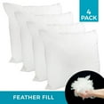 thumbnail image 1 of Ivory Park Premium Feather Replacement Cushion Insert, 24" x 24", 4-Pack, 1 of 3