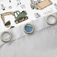 thumbnail image 4 of Homewish Kawaii Truck Blackout Curtains Set of 2 (52x84 Each) for Preppy Kids Children,Cat Theme Window Curtains,Construction Vehicles Curtains and Drapes,Microfiber Bedroom Decor, 4 of 6