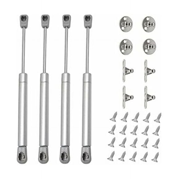 Cabinet Door Lift, Robust Pneumatic Support for Furniture Doors and Windows, Smooth Operation Gas Struts with Nitrogen Spring for Cabinets, Windows and Toy Boxes (Set of 4)