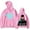 Pink, variant on Rezz Merch Hoodie with new printed logo, cool street women's men's fashionable pullover sweatshirt