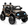 thumbnail image 4 of Historyli Powered Ride-Ons, 12V Ride On Truck,Electric Car with Parent Remote Control,Spring Suspension,LED Lights,for Ages 3-8Y,Black, 4 of 7