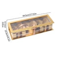 thumbnail image 2 of Rectangular Window Flower Box, Elegant Everlasting Soap Flower Packaging Box, Ideal Mother's Day Gift, Decorative Floral Gift Box for Home Party and Holiday Present Giving, 17.5*6*3.8in, Gold, 2 of 6