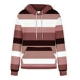 thumbnail image 6 of GigrtiJin Women's Striped Hooded Sweatshirt Long Sleeves Casual Pullover Loose Sweatshirts Tops with Pockets, 6 of 6