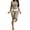 Brown, variant on Women's Striped Two Piece Loungewear Set Cropped Top And High Waist Leggings Casual Outfit Yellow XXL